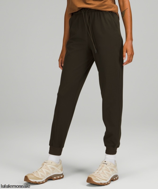 Lululemon Damen DELULU216 | Stretch-Jogger Mit Hohem Bund In Voller Länge Dunkeloliv